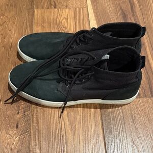 Timberland Black Chukka Boots with White Soles